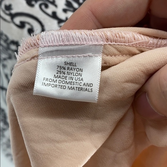 WAYF Cold-Shoulder Velvet Wrap Dress pink ties - Picture 15 of 15